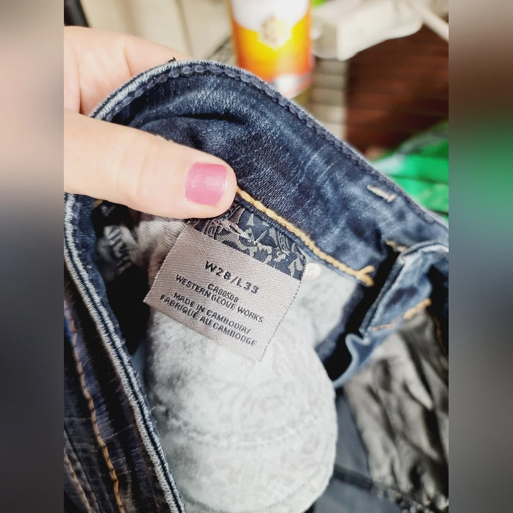Silver AIKO BOOTCUT Jeans, Size 28